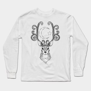 Vintage Deer. Long Sleeve T-Shirt